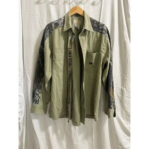 Mossy Oak Green & Camo Range Shirt Men’s Size XL